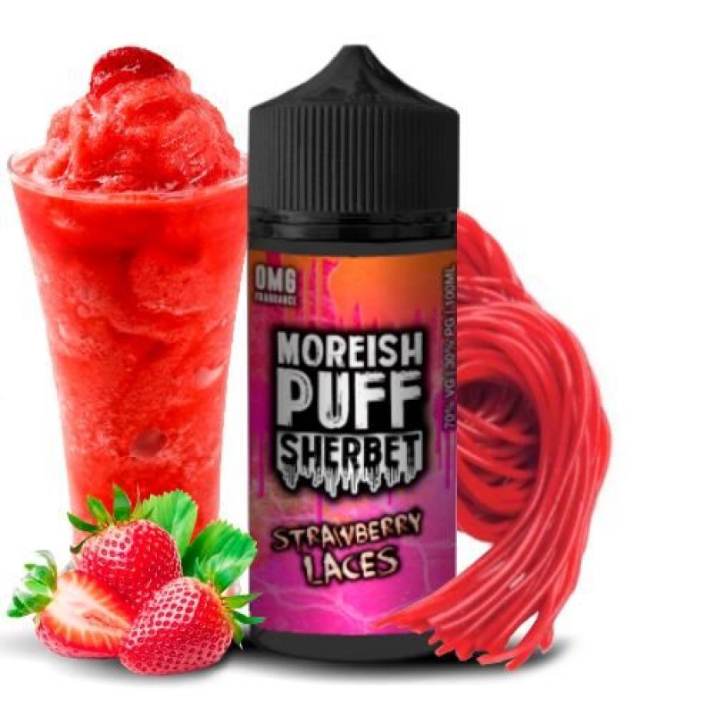 Moreish Puff Sherbet Strawberry Laces